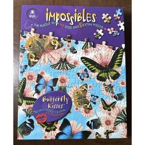 Impossibles Butterfly Kisses Puzzle With No Edge by Bepuzzled 750 + 5 Pieces NEW